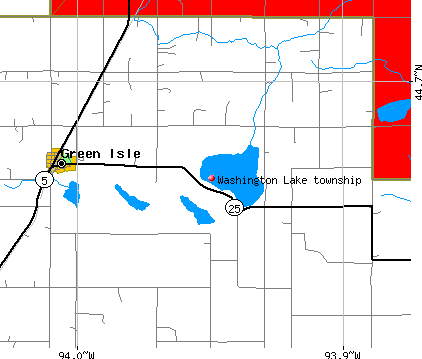Washington Lake township, MN map