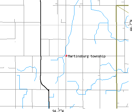 Martinsburg township, MN map