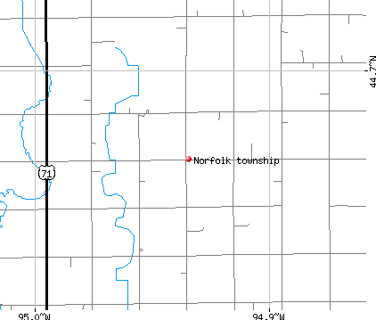 Norfolk township, MN map