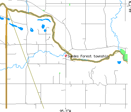 Swedes Forest township, MN map