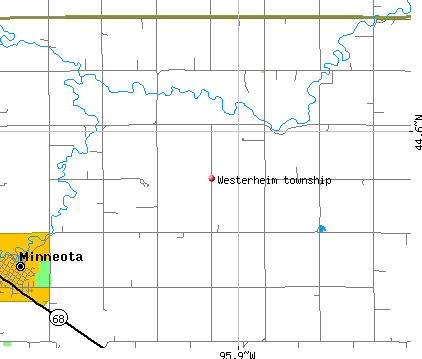Westerheim township, MN map
