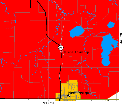 Helena township, MN map