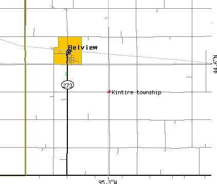 Kintire township, MN map