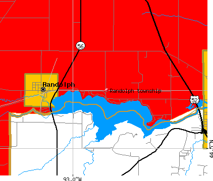 Randolph township, MN map