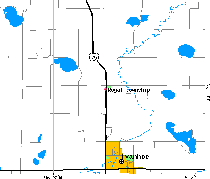Royal township, MN map
