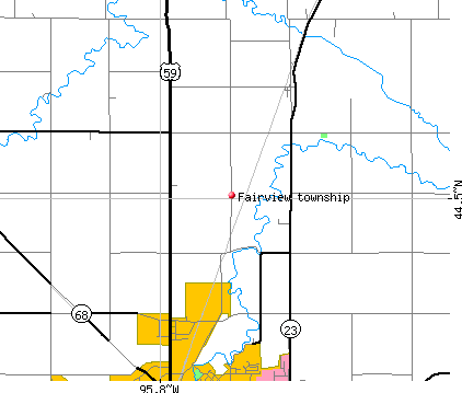 Fairview township, MN map