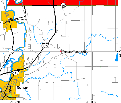 Tyrone township, MN map