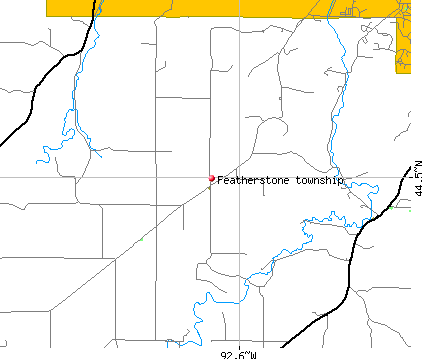 Featherstone township, MN map