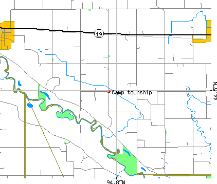 Camp township, MN map
