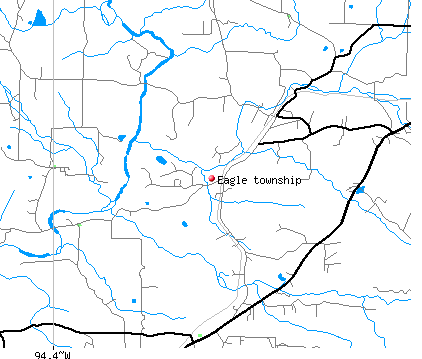 Eagle township, AR map