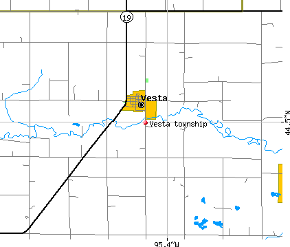 Vesta township, MN map