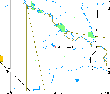 Eden township, MN map