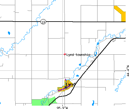 Lynd township, MN map