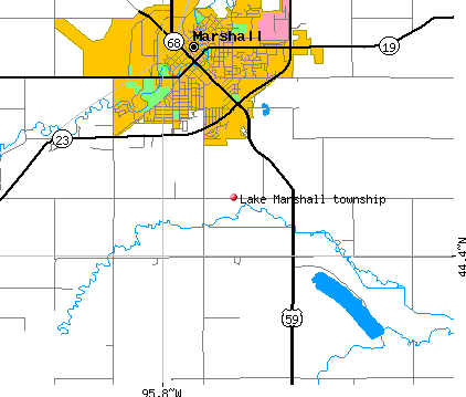 Lake Marshall township, MN map