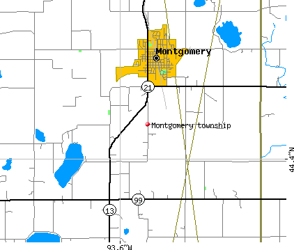 Montgomery township, MN map