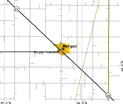 Morgan township, MN map