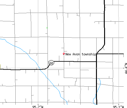 New Avon township, MN map