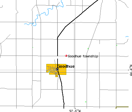 Goodhue township, MN map