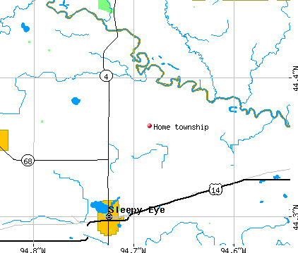 Home township, MN map