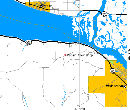 Pepin township, MN map