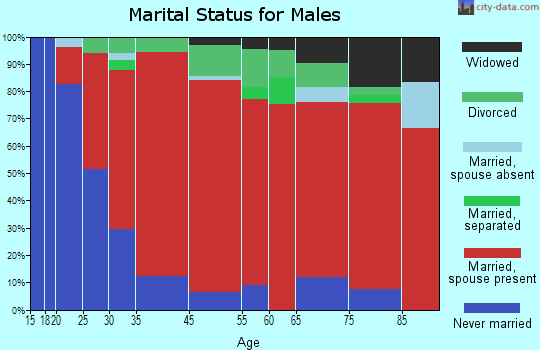 Elizabethtown marital status for males