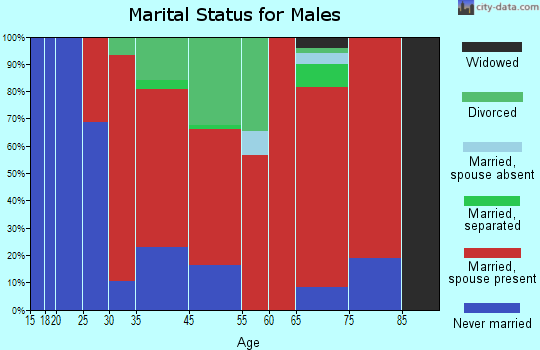 Essex marital status for males