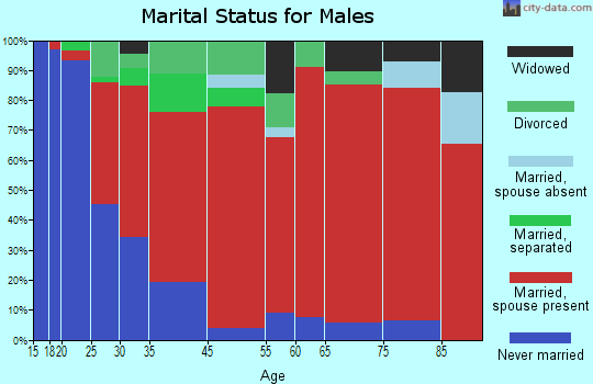 Freetown marital status for males
