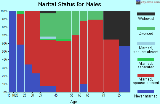 Harrietstown marital status for males