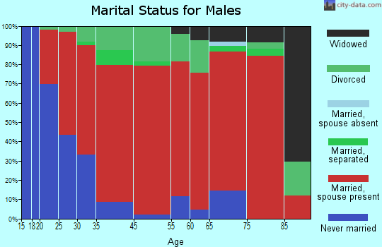 Indian Lake marital status for males
