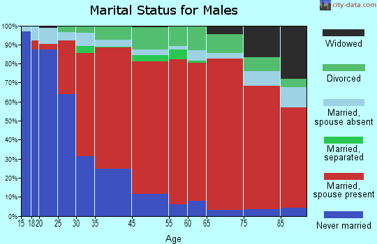 Keene marital status for males