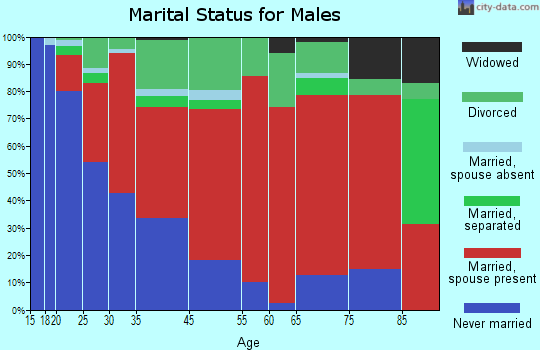 Central Shasta marital status for males