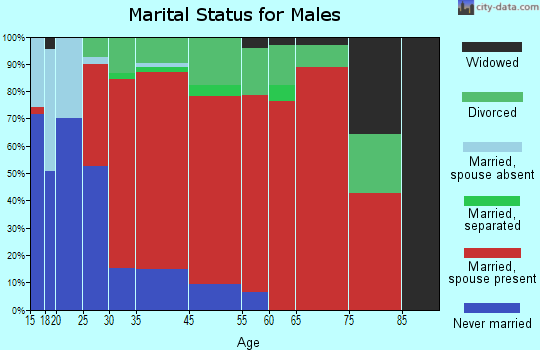 Santa Clara marital status for males