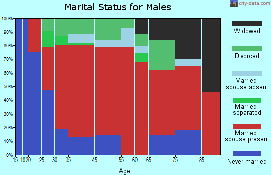 Yorktown marital status for males