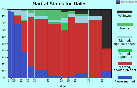 Idyllwild marital status for males