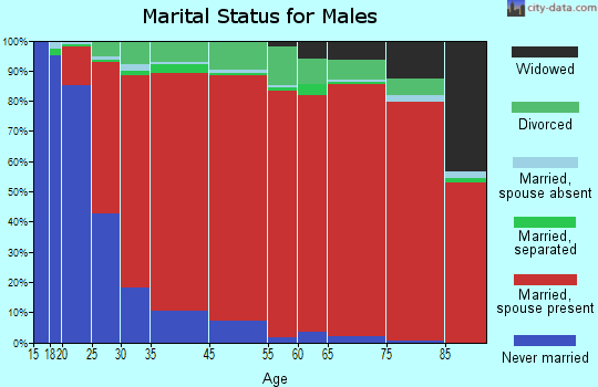 Mad River marital status for males