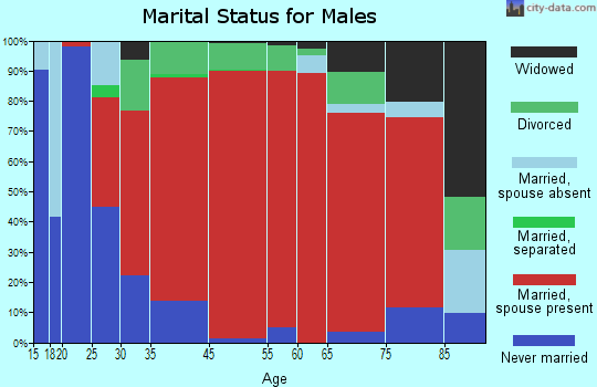 Palomar-Julian marital status for males
