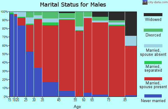 Perris Valley marital status for males