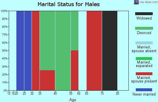 Central Atoka marital status for males