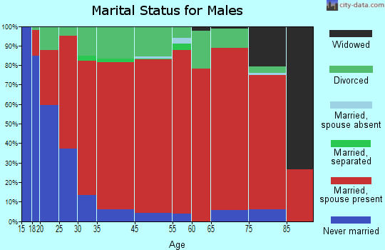 East Murray marital status for males