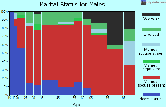 North Beaver marital status for males