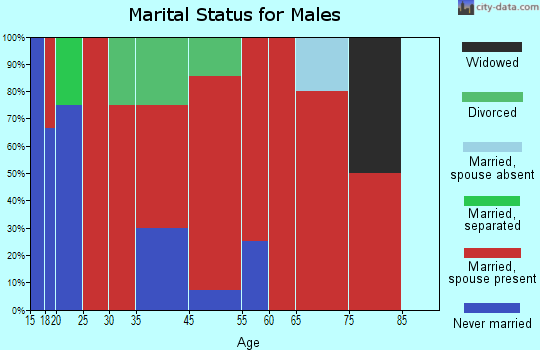 North Cherokee marital status for males