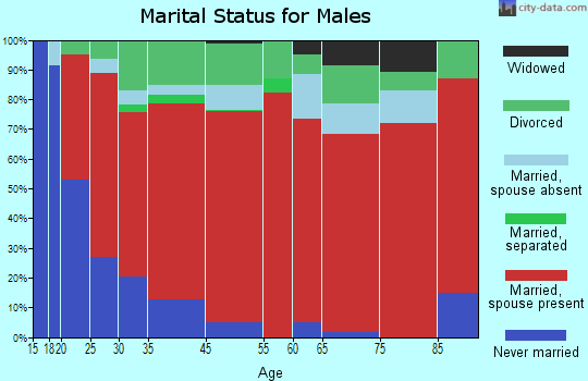 Southeast Pontotoc marital status for males