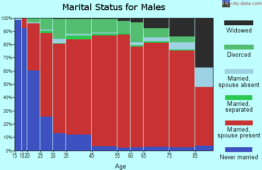 South Marshall marital status for males
