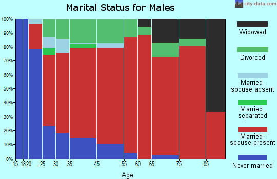 Santa Ynez Valley marital status for males