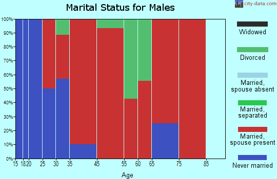 North Bayside marital status for males