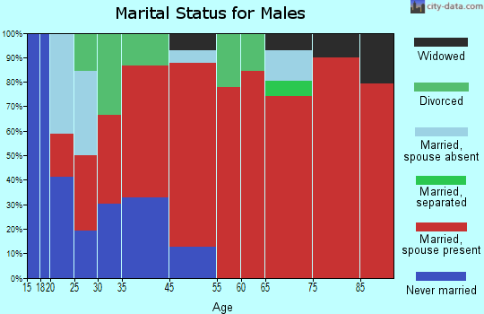 South Siuslaw marital status for males
