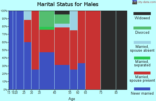 Warner Valley marital status for males