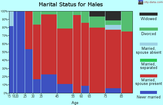 Williams marital status for males