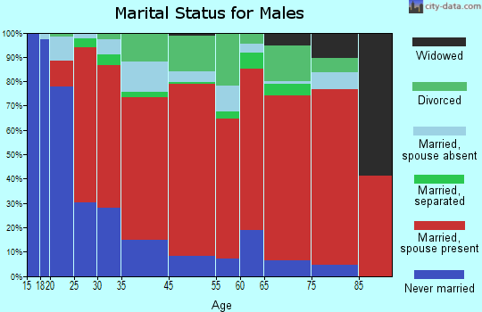 South Bay Cities marital status for males
