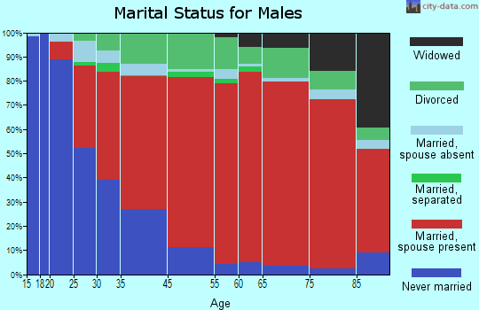 South El Dorado marital status for males